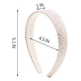 Bling Headbands for Women Disco Rhinestone Birthday Party Headband for Daughter Toddler Thin Glitter Headbands For Girls Nonslip Head Bands Thick Hair Accessories Graduation Prom Party Outfits