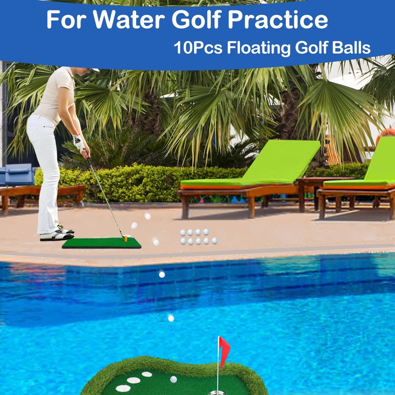 Sagsewful Floating Golf Balls, Non-Sink Practice Golf Balls for Lake/Pool/Backyard