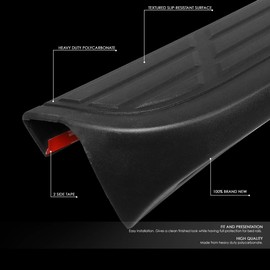 DNA Motoring Rear Tailgate Spoiler Cap Protector Compatible with 07-13 Sierra Silverado 1500/2500 / 2500HD / 3500 / 3500HD, ZTL-Y-0106