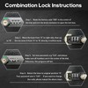 YIYITOOLS Fireproof Lock Box for Documents, Fire Resistant Safe Fire