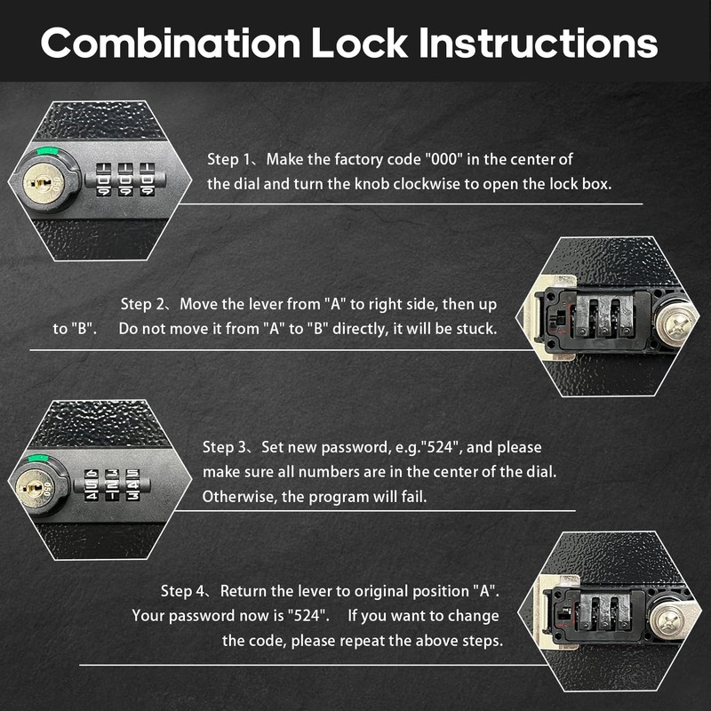 YIYITOOLS Fireproof Lock Box for Documents, Fire Resistant Safe Fire