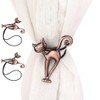 Gsycle 2Pcs Magnetic Curtain Tie Backs, Cat Shaped Curtain Holders