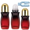 WIKNOW 3PCS 50ml /30ml Roller Glass Bottles for Essential Oils