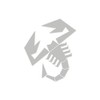 Supershaped Die-cut Sticker Scorpion, Silver, 240 mm