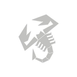 Supershaped Die-cut Sticker Scorpion, Silver, 240 mm