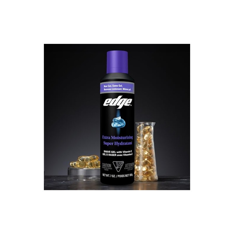 Edge Shave - Gel de afeitar, Extra Moisturising, Pacquete 6