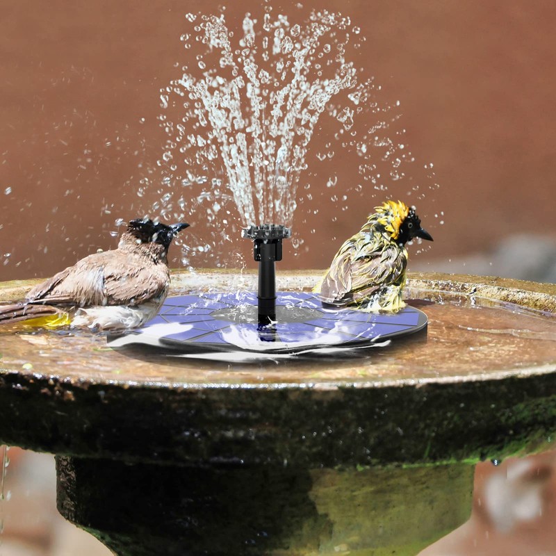 AISITIN Solar Fountain with 3.5 W Solar Panel, 1500 mAh