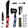 Mossy Oak Hatchet and Machete Knife Set with Sheath Stainless