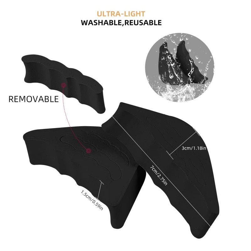 Toe Filler Inserts [4 Pairs] for Shoes Too Big, Adjustable