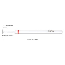 Pana 0.2cm Cuticle Clean Safety Nail Ceramic White Carbide Bit (Grit: Fine - F) for Electric . Drill Machine