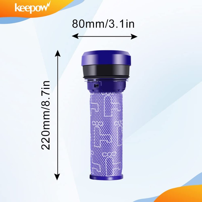 KEEPOW 2 Stück Dyson Filter DC37 DC33C DC39 DC28C DC53