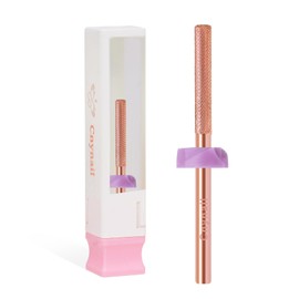 Cnynail 3/32”Tungsten Carbide Nail Drill Bit, Buffer Cuticle Remover, Nail Buffer & Prep File, Two-Way Rotation, Fine Grit for Manicure, Pedicure, Home & Salon Use (3XF Grit, Rose Gold)