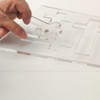 Cross Router Template, Clear Acrylic Ribbon Crosses Router Inlay Router