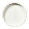 Carah & Cossh Round Wooden Serving Tray, Whitewashed Round Decorative