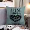 Husandy Throw Pillow Covers Christian Lettering Biblical Trust in The