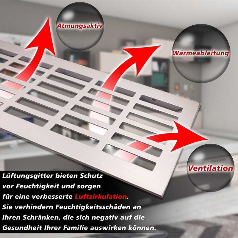 Ventilation Grille Aluminium | 100 mm x 250 mm |