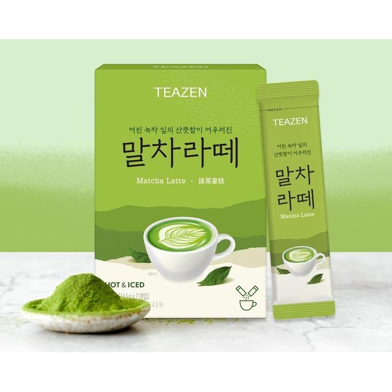 티젠 말차라떼 분말스틱 Teezen Matcha Latte Powder Stick