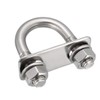 sourcing map u-Bolts 2Pcs 1.06"(27mm) Inner Width 58mm Length M10