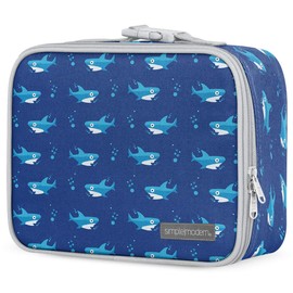 Simple Modern Kids Lunch Box for School | Reusable Insulated Lunch Bag for Toddler, Girl, and Boy | Meal Containers with Exterior & Interior Pockets | Hadley Collection | Shark Bite