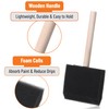 Bates- Foam Paint Brushes, 3", 40 Pack, Black Sponge Brushes