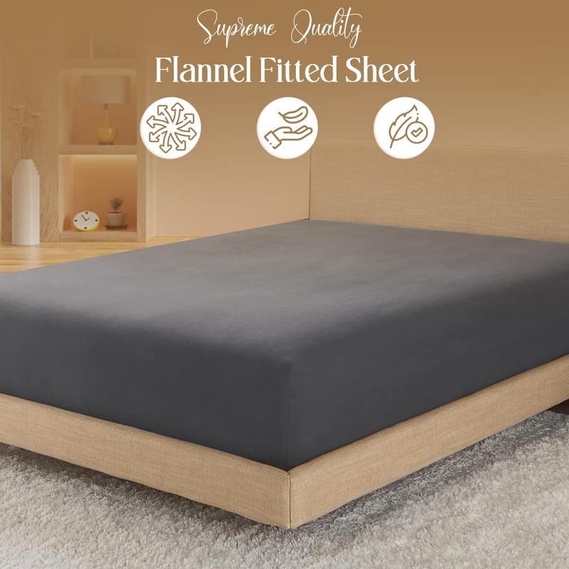 Linens World Egyptian Cotton Fitted Sheets Super King Size Breathable,
