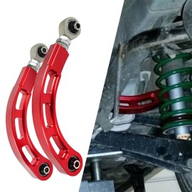 ANNX Bearing Adjustable Rear Camber Arm Kit Fit for Mitsubishi Lancer 02-06 08-17 Red