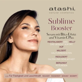 Atashi Firmness and Luminosity - Perfection Sublime Booster Serum | Revitalises, Brightens and Brightens, with Hyaluronic Acid and Vitamin C. For Sensitive Skin. 30 ml
