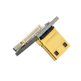 JSER CYFPV Mini HDMI Tipo C Conector macho en ángulo hacia abajo 90 grados para FPV HDTV Multicopter fotografía aérea