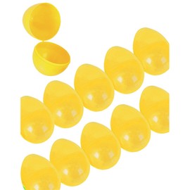 Rhode Island Novelty Set of 12 Yellow 2.5" Plastic Easter Eggs
