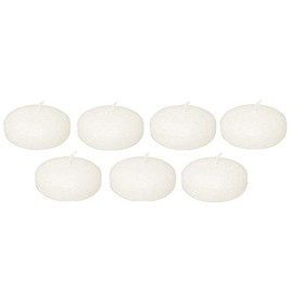 D'light Online Large Off-White 3 Inch Floating Candles for Events, Centerpieces at Weddings, Spa, Pool, Home Décor, for Cylinder Vases and Holiday Decorations - (Set of 36, Pale Ivory)