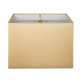 Royal Designs, Inc. HB-613-18AGL Rectangle Hardback Lamp Shade, (8 x 16) x (10 x 18) x 12, Antique Gold