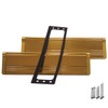 Draft Dodger 12"" Insulated Universal Telescopic Polished Gold Mail Slot