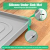 Aisslro Under Sink Mat 22" X 19", Waterproof Silicone Under