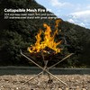 Outdoor Fire Pit, Portable 22 Inch Upgrade Foldable Stainless Steel