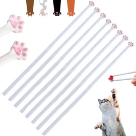 Cat Paw Chopsticks, 2/4 Pairs Unique Pink Paw Prints Chopsticks, Cute Fun Pink Paw Prints Reusable Lightweight Non-slip Grip Eating Chopstick, Fun Idea Gifts for Cat Lovers (4 Pairs)