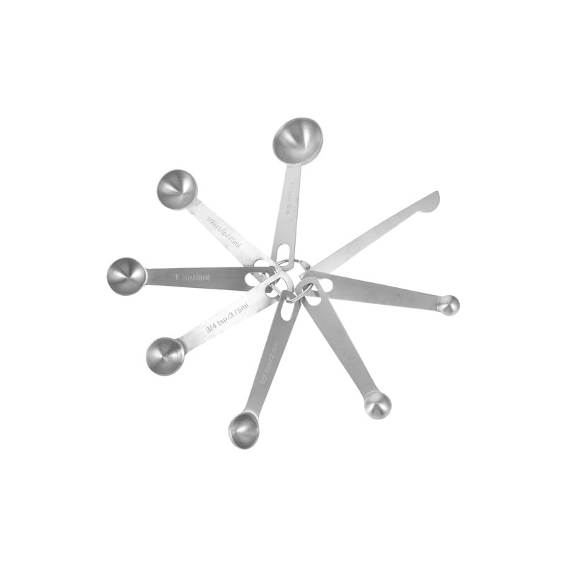 Kichvoe 8piezas Kit De Cucharas Medidoras De Cucharilla Acero Inoxidable