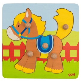 Goki Lift Out Puzzle Horse