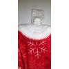 Snowflake Crochet Topped Hanging Kitchen Towel with Decorative Bottom Edge