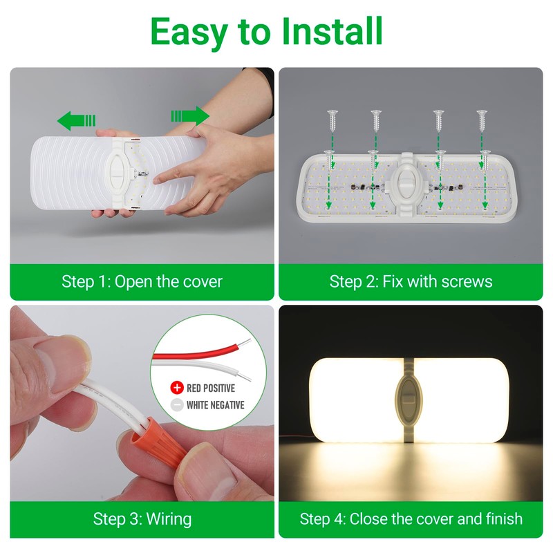 Aaleds RV Lights Interior, 12 Volt Led Lights 1200LM, Camper