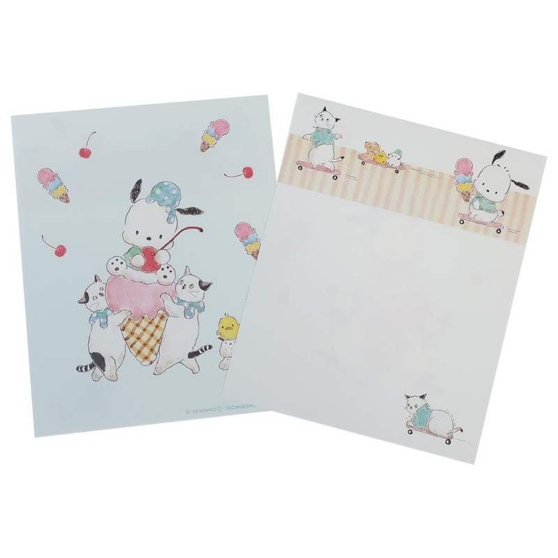 Sanrio Barley x Sanrio Characters [Letter Set] / Pochacko and