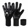 HO Soccer ESKUALO Blackout Goalkeeper Gloves, Plain, Children, Black 6