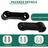 Moncer Motorcycle Rearview Mirror Adapter Kit, Aluminum Alloy 10mm 8mm