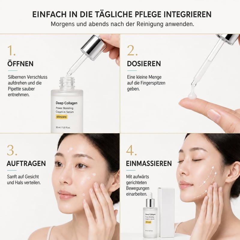 Deep Collagen Serum, Collagen Peptide Serum, Deep Collagen Power Boosting