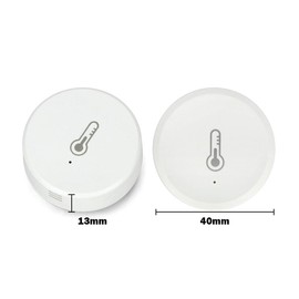 Sone Smart One Zigbee Thermometer Hygrometer, Compact and Round, Smart Life/Tuya App Compatible with Alexa/Google Home