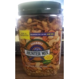 SQUIRREL BRAND SOUTHERN STYLE HUNTER MIXED NUTS, GOURMET, ((TWO 36-Oz. CANS))