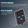 X AUTOHAUX Key Shell Case Keyless Entry Remote Key Fob