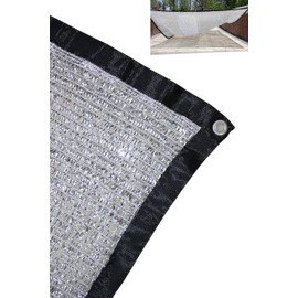 JEXUSUY 70% 10 ft x 20 ft Aluminet Shade Cloth Panels with Grommets