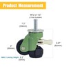 Stem Leveling Casters Wheel with Ratchet Handle Set of 4