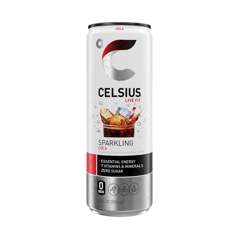 CELSIUS Sparkling Cola, Sugar Free Energy Drink, 12 Fl Oz