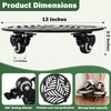 3 Packs Large Metal Plant Caddy with Wheels 13” Heavy-duty